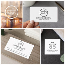 Modern Dentist Teeth Logo Business Suite