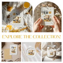Cute Honey Bear Bee Baby and Toddler Birthday