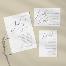 Whimsical Minimalist Script Wedding Collection