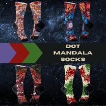 Dot Mandala Socks