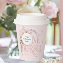 Pink Little Miss Onederland Wildflower Themed 