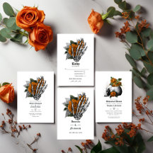 Orange Gothic Wedding