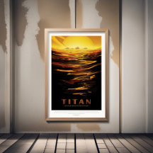 Solar System Planets Travel Posters Collection