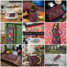 Multicolor Geometric Circle Shapes Pattern