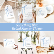 Blue Bow Something Blue Before I Do Bridal Shower