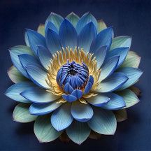 Blue Lotus - Zen Art