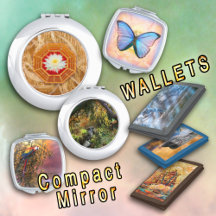 WALLETS * COMPACT MIRRORS * CHECK BOOK COVERS 