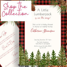 Buffalo Plaid Winter & Lumberjack Baby Shower