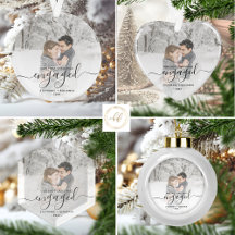 2025 1st Christmas Engaged Photo Script Keepsakes