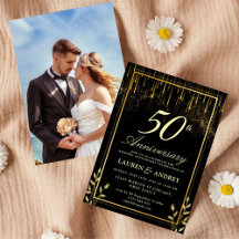 50th Wedding Anniversary Invitation