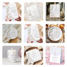 Wildflower Meadow Girl Baptism Collection