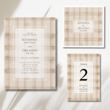Classic Brown Cappuccino Plaid