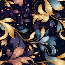 Luxurious Abstract Leafy Pattern