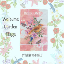 Garden Flags, Welcome Mats,  Metal Art