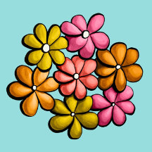 Fun Colorful Flowers Spring Design