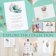  Watercolor Beach Wedding