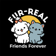 Fur-Real Friends Forever   Cute Cat & Dog Duo