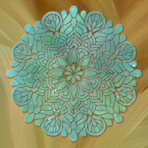 3D Mandala Meditation Yoga colorful background
