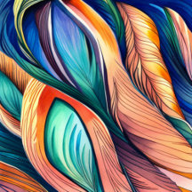 Abstract Peacock