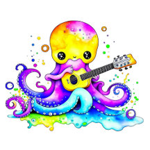 Octopus with Guitar