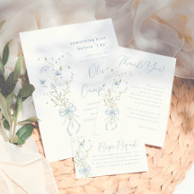 Something Blue Wildflower Bridal Shower