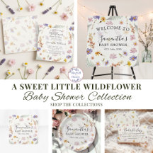 A Sweet Little Wildflower Baby Shower Collection