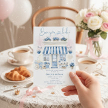 Bonjour Bebe eiffel tower French chic baby Shower