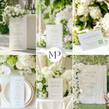 Iris • Sage & Blue Garden Wedding Invitation Suite