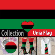 Pan African Flag & Unia Symbol