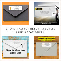 Church Pastor Return Address Labels