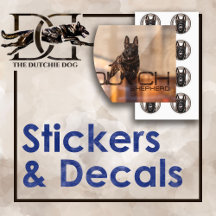 Dutch Shepherd Stickers and Decals
