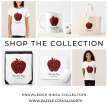 Back-to-School Teacher Gifts   Faux Glitter Apple 