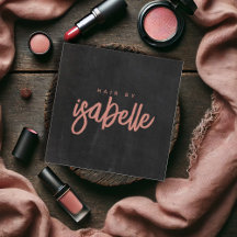 Minimal Brush Script Hair Makeup Beauty