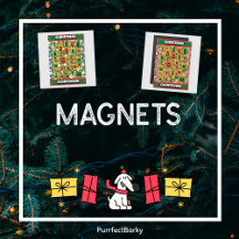 MAGNETS   DOG CHRISTMAS Theme