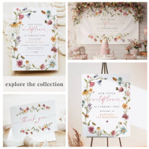 Wildflower Birthday, Bohemian Girl Floral