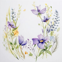 Amethyst Meadows. Tenderness of wild field flowers