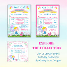 Ooh La La!  Girl's Paris Birthday Collection