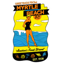 Old-School Myrtle Beach Postcard