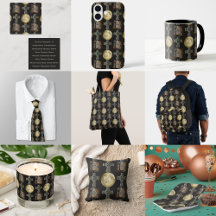 Gothic R.I.P. Headstone Celtic Cross Full Moon Art