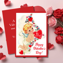 Vintage Valentine's Day Cards and Stickers