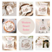 Western Desert Rodeo Vintage Birthday