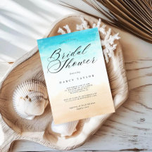 Watercolor Beach Bridal Shower