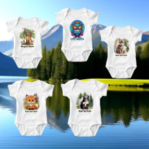Unisex baby bodysuits