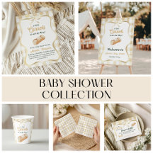 Little Cannoli Neutral Beige Italian Baby Shower