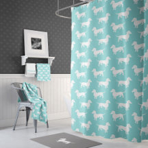 Dachshund Shower Curtains and Bath Towels
