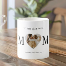 To the Best Mom   Custom Heart Photo Gift 