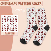 Christmas Holidays Pattern Socks