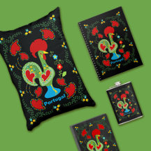 Traditional Portuguese Rooster in Green - Gifts