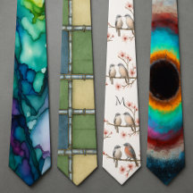  Neckties in Elegant Unique Bold Artistic Colors