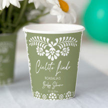 Cielito lindo sage green Mexican baby shower